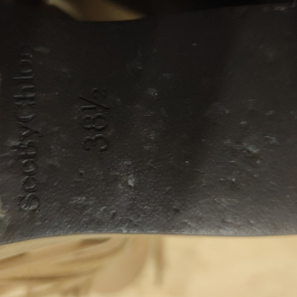 See by Chloe Leather Epona Fringe Wedge Ankle Boot Nude Size 38.5 - Picture 8 of 8